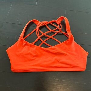 NWOT Lululemon Free to be Wild Bra, Orange, 8